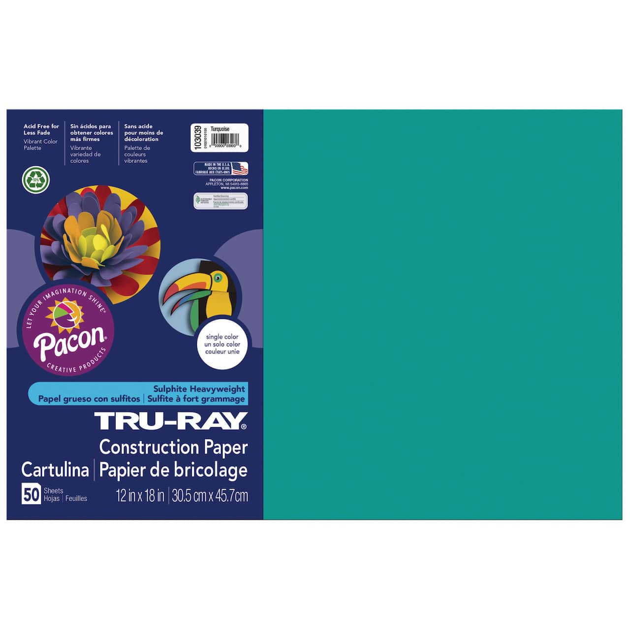 Tru-Ray® 12" x 18" Construction Paper, 50 Sheets